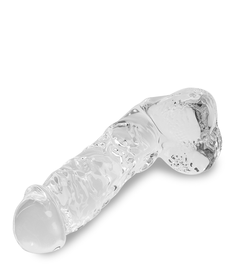 Leo realistic glass dildo