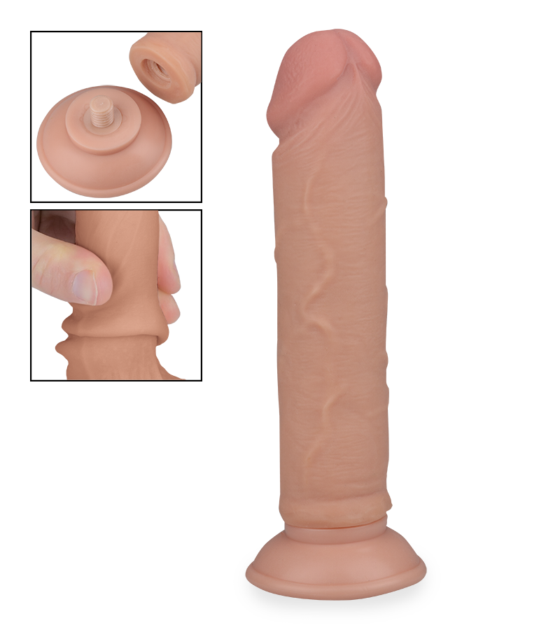 Leon Real Skin suction-cup dildo 8.00 inches
