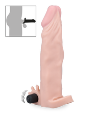 Load image into Gallery viewer, Lifelike vibrating penis extension with ball loop