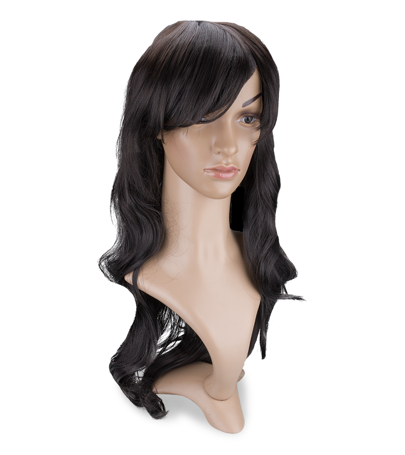 Long wavy brunette wig