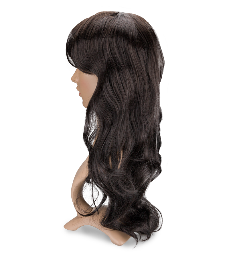 Long wavy brunette wig