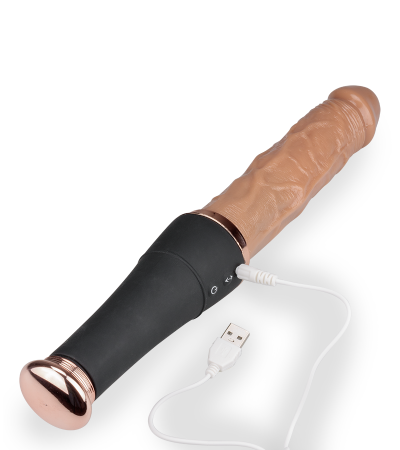 Love Bat thrusting and vibrating dildo with clit stimulator