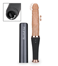Load image into Gallery viewer, Love Bat thrusting and vibrating dildo with clit stimulator