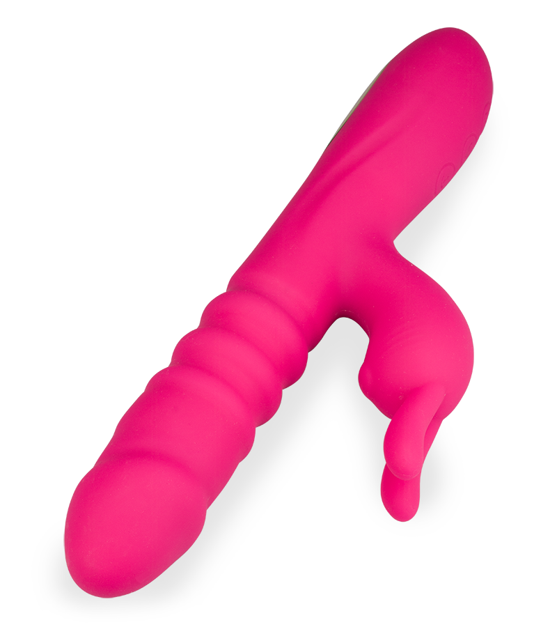 Love Zone thrusting and vibrating rabbit vibrator