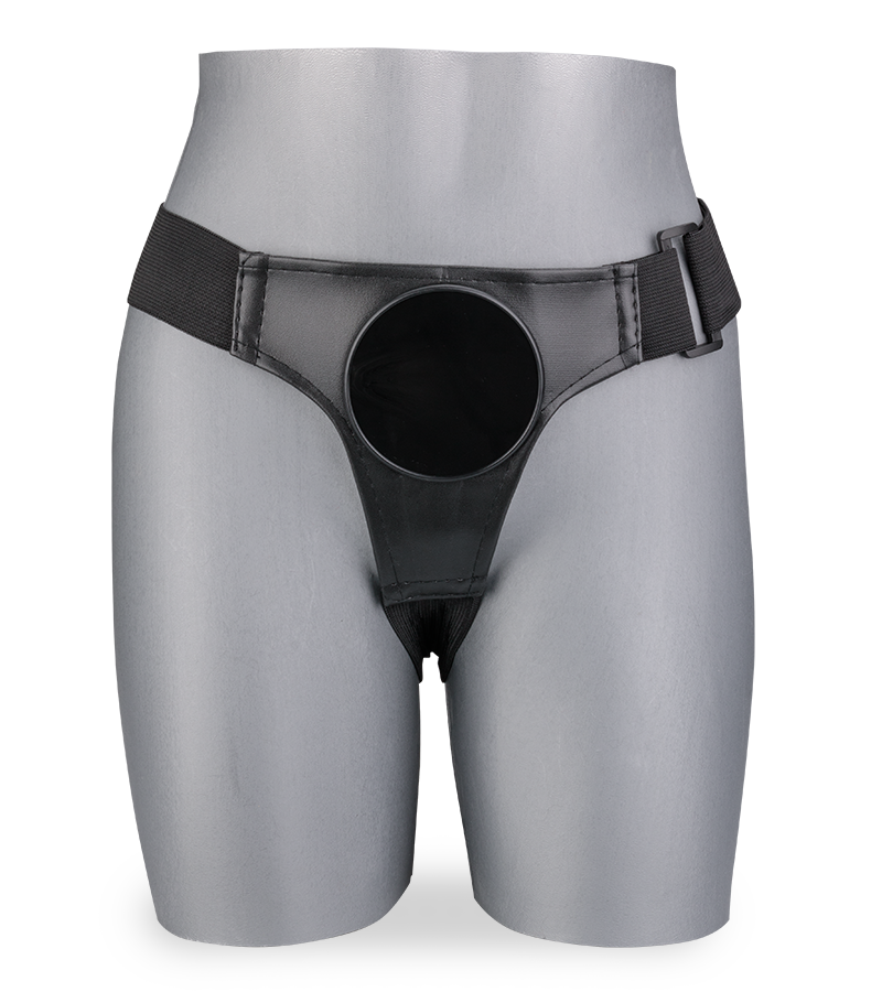 Lovebelt harness for suction-cup dildos