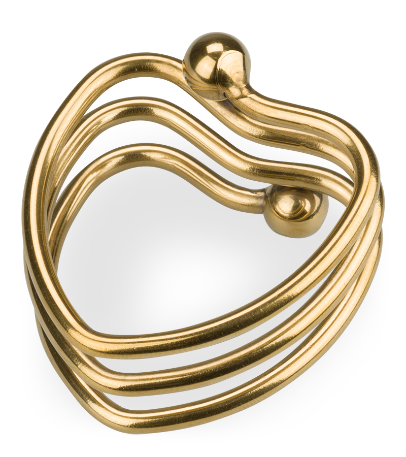 Loving Heart metal cock ring
