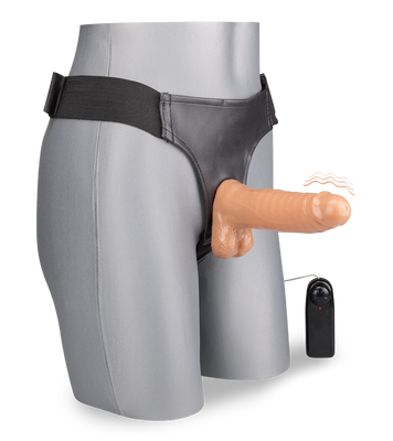 Lucky vibrating strap on dildo