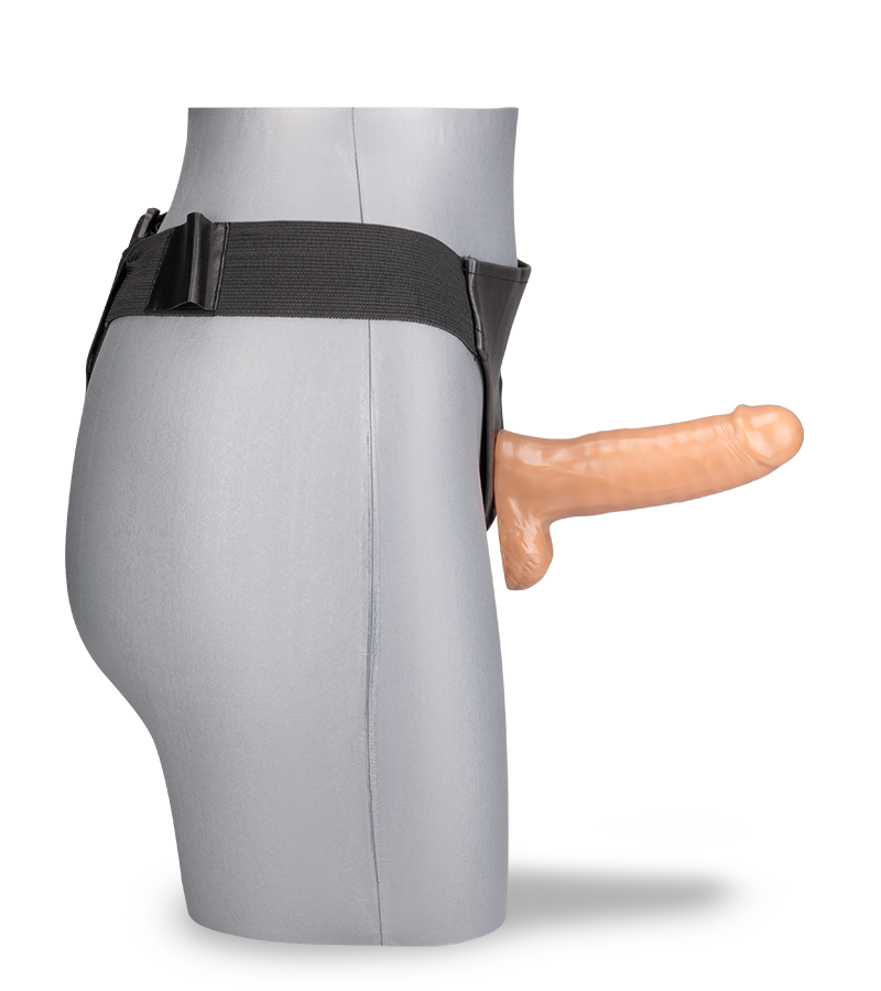 Lucky vibrating strap on dildo