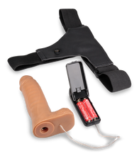 Load image into Gallery viewer, Lucky vibrating strap on dildo