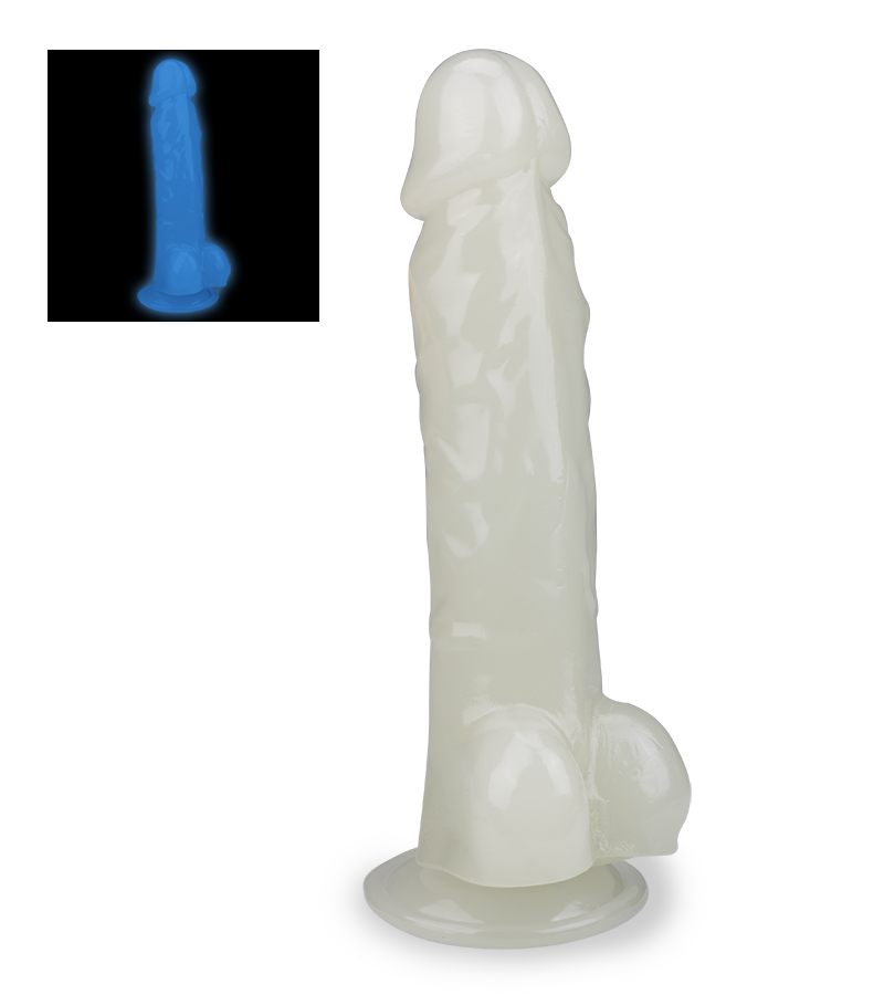 Lumino glow-in-the-dark suction cup dildo 8.75 inches
