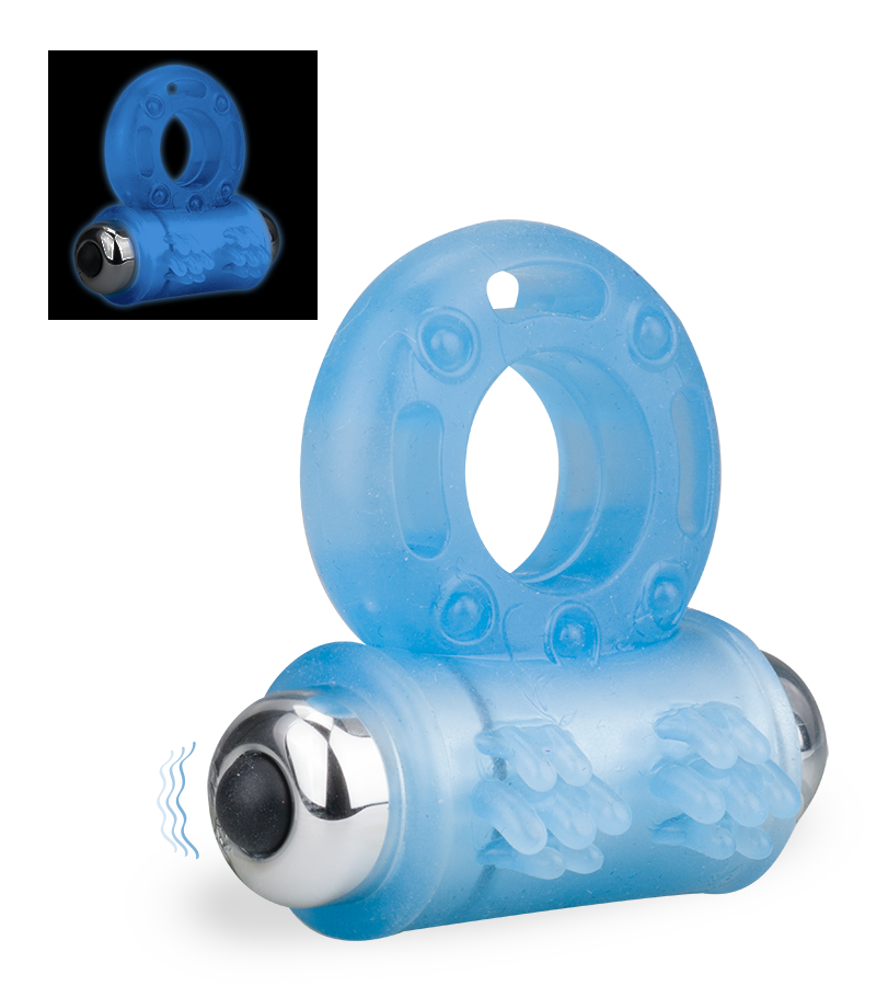 Lumino glow-in-the-dark vibrating cock ring