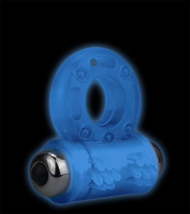 Lumino glow-in-the-dark vibrating cock ring