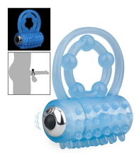 Load image into Gallery viewer, Lumino glow-in-the dark vibrating double cock ring