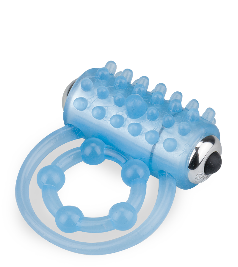 Lumino glow-in-the dark vibrating double cock ring