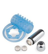 Load image into Gallery viewer, Lumino glow-in-the dark vibrating double cock ring