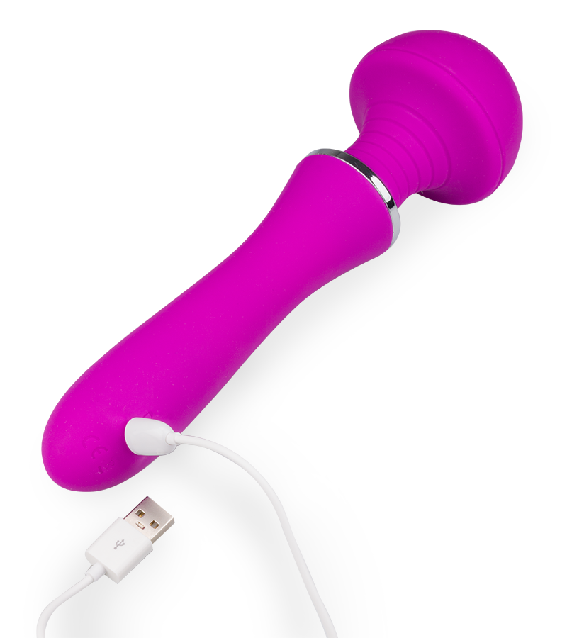 Magnetic USB massaging Fantasy Wand vibrator