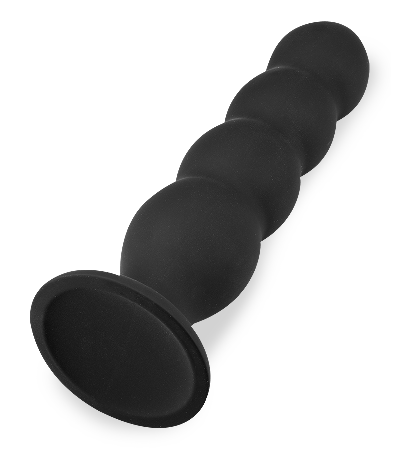 Malta 4-bead suction-cup butt plug