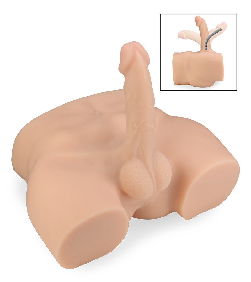 Marcus male ass masturbator with bendable penis