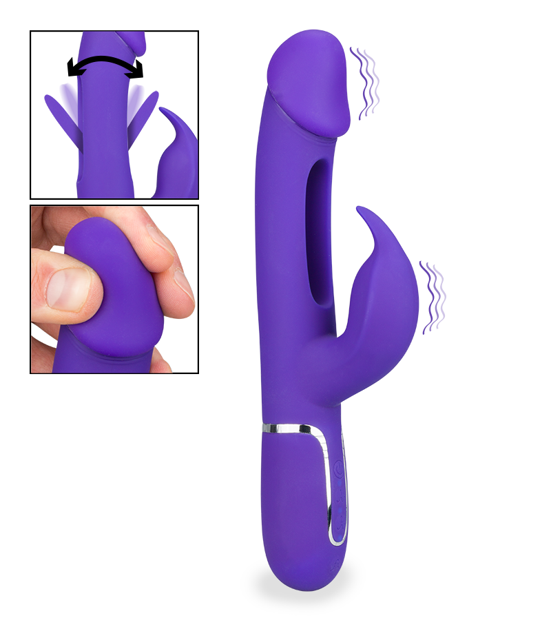 Master G-spot tapping rabbit vibrator