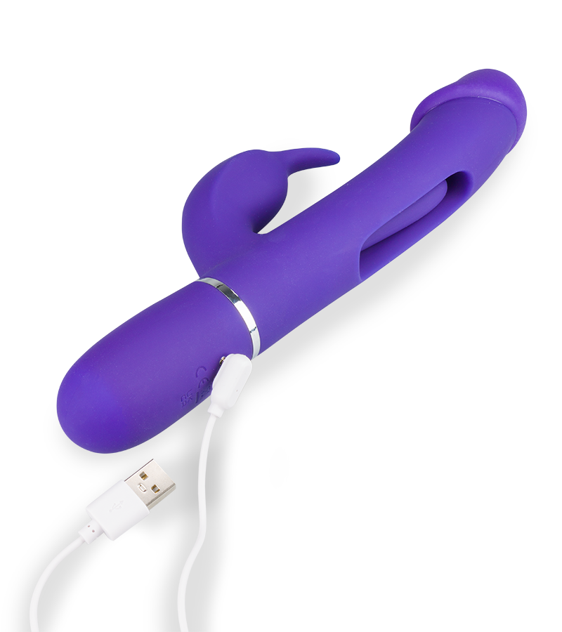 Master G-spot tapping rabbit vibrator