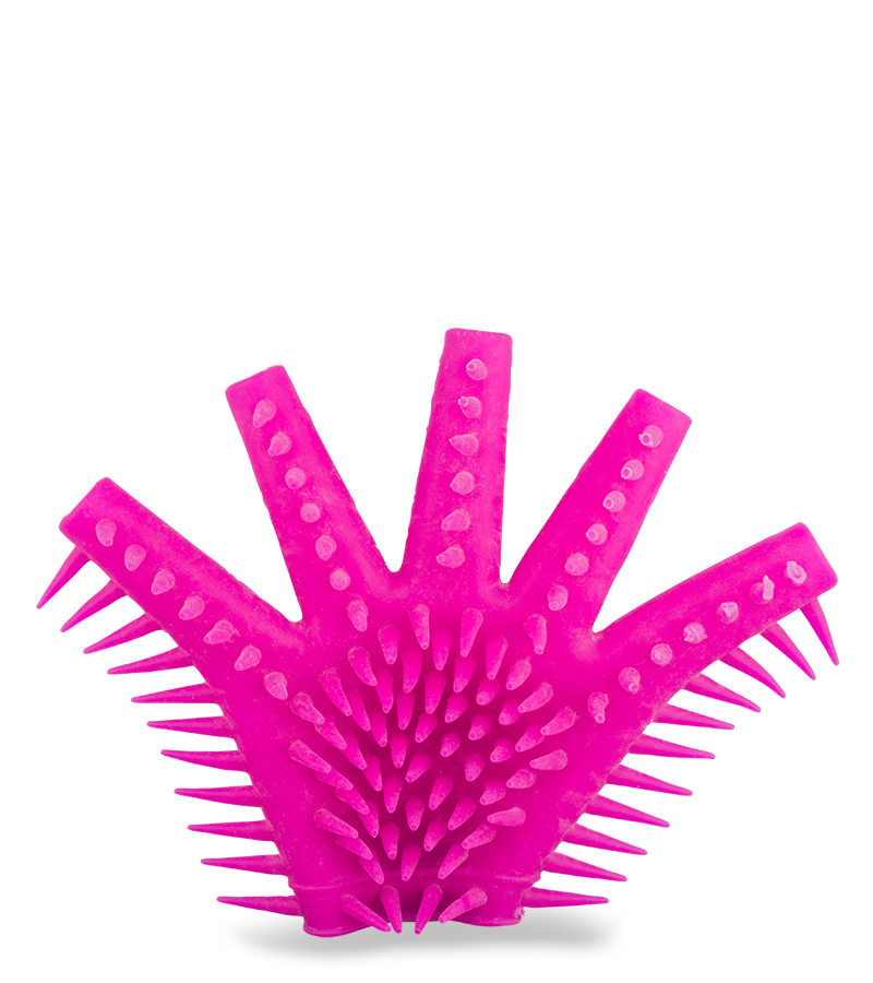Masturbation glove with stimulating texture