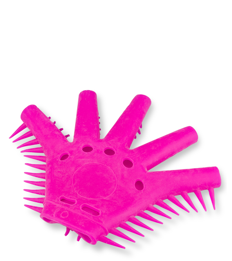 Masturbation glove with stimulating texture