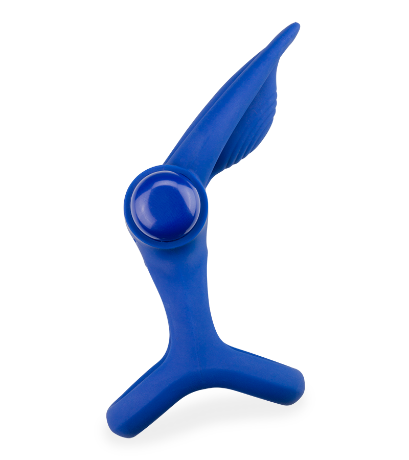 Mata triple silicone cock ring with clit stimulator