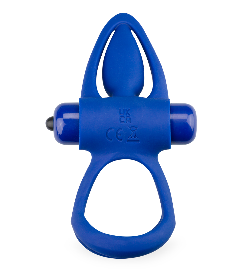 Mata triple silicone cock ring with clit stimulator