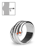 Medusa stainless steel cock ring