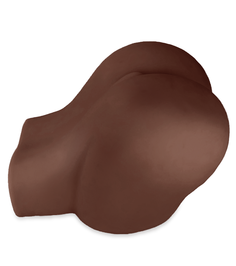Mega-sized black ass and vagina masturbator 22 lb