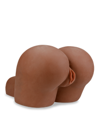 Load image into Gallery viewer, Mega-sized black ass and vagina masturbator 22 lb