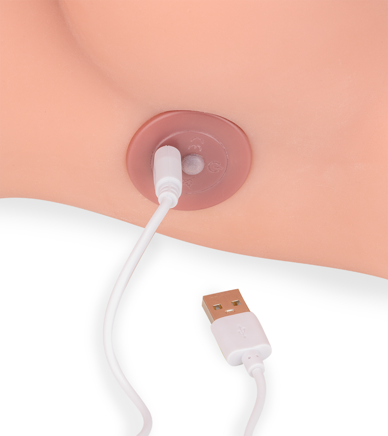 Melina trans sex torso with anus and vibrating thrusting penis  22.00 lb