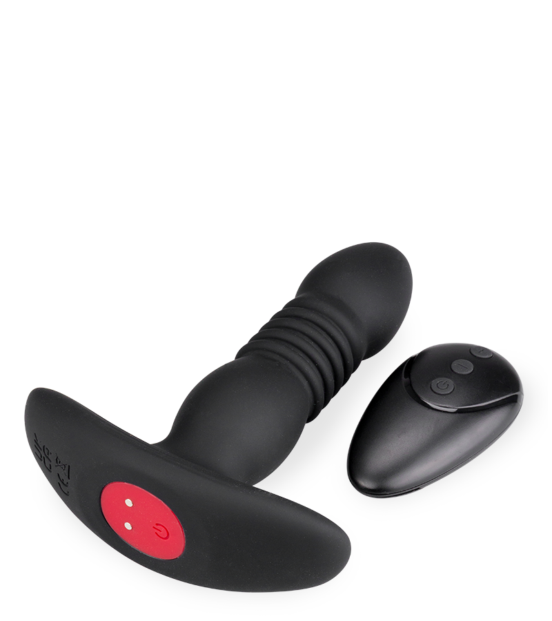 Mercury thrusting and vibrating butt plug