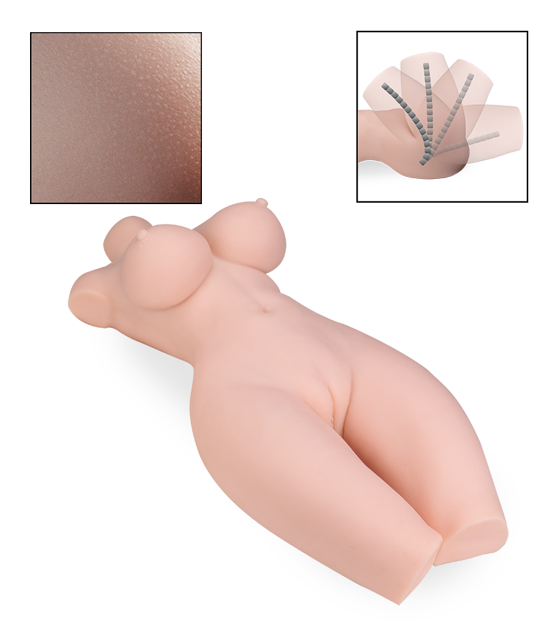 Miguela realistic sex torso with internal skeleton 13.50 lb