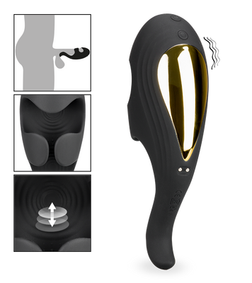 Milano vibrating and throbbing masturbator