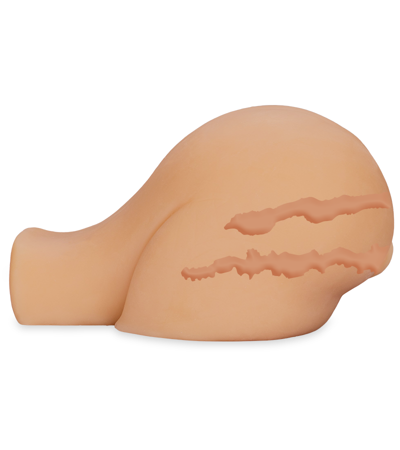 Mini double penetration masturbator