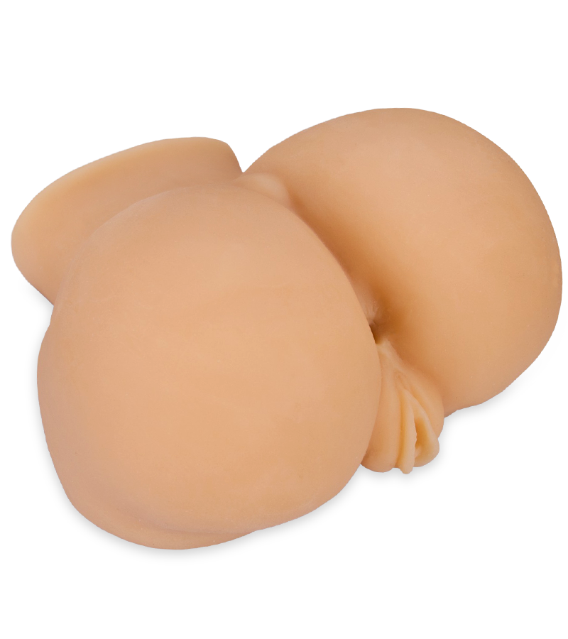 Mini double penetration masturbator