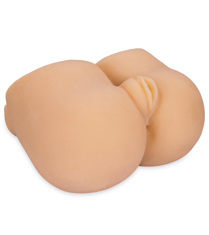 Mini double penetration masturbator