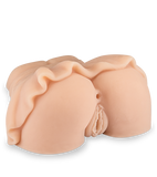 Miniskirt ass and vagina masturbator