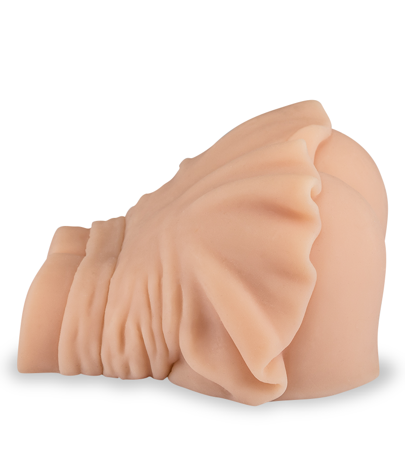 Miniskirt ass and vagina masturbator