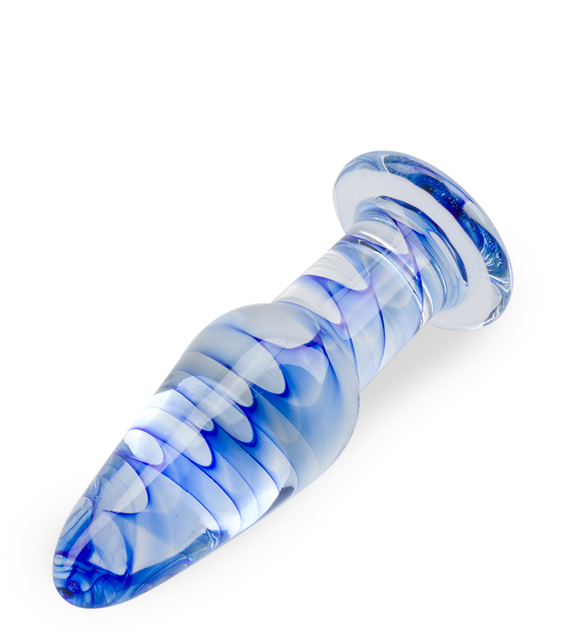 Mist glass butt plug