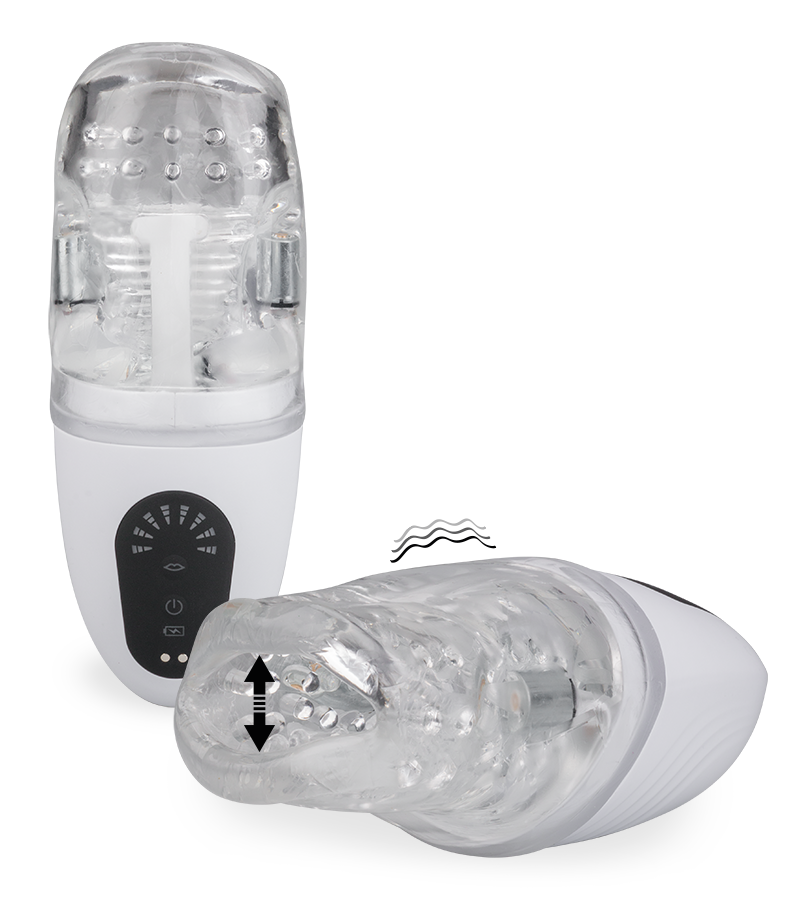 Mistress vibrating blowjob masturbator