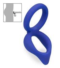 Load image into Gallery viewer, Moon silicone double cock ring