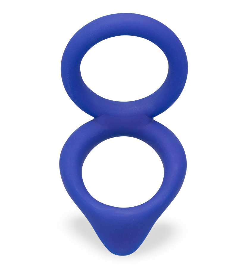 Moon silicone double cock ring
