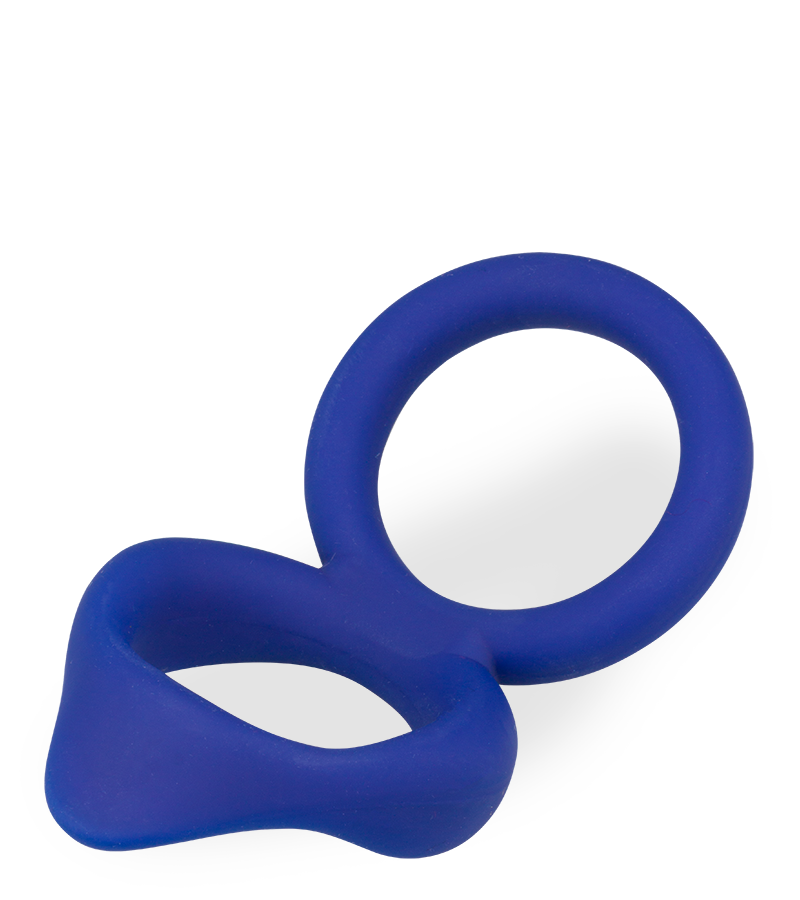 Moon silicone double cock ring