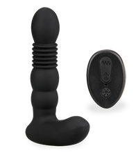 Load image into Gallery viewer, Mox vibrating and thrusting heated butt plug
