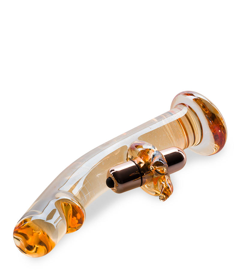 Mr. Pleasure vibrating glass rabbit dildo