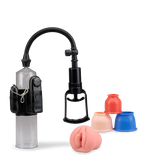 Multifunctional vibrating penis-enhancing pump