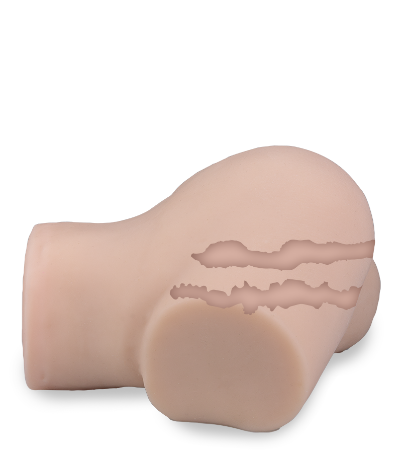 Nancy small realistic butt masturbator with real skin texture 5 lb
