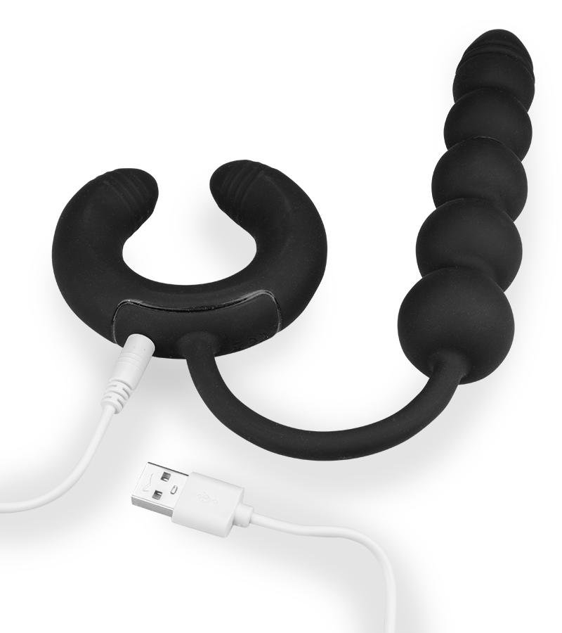 Nebulo vibrating anal beads and cock ring
